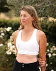 Criniēre Sports Bra | White Equestrian apparel C R I N I Ē R E