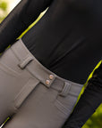 Juliette High Compression Breeches in Perfect Gray - Premium Riding Breeches C R I N I Ē R E