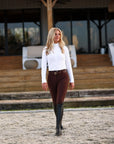 Juliette High Compression Breeches | Mocha Riding Breeches C R I N I Ē R E