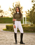 Juliette PRO High Compression Show Breeches | White Riding Breeches C R I N I Ē R E 