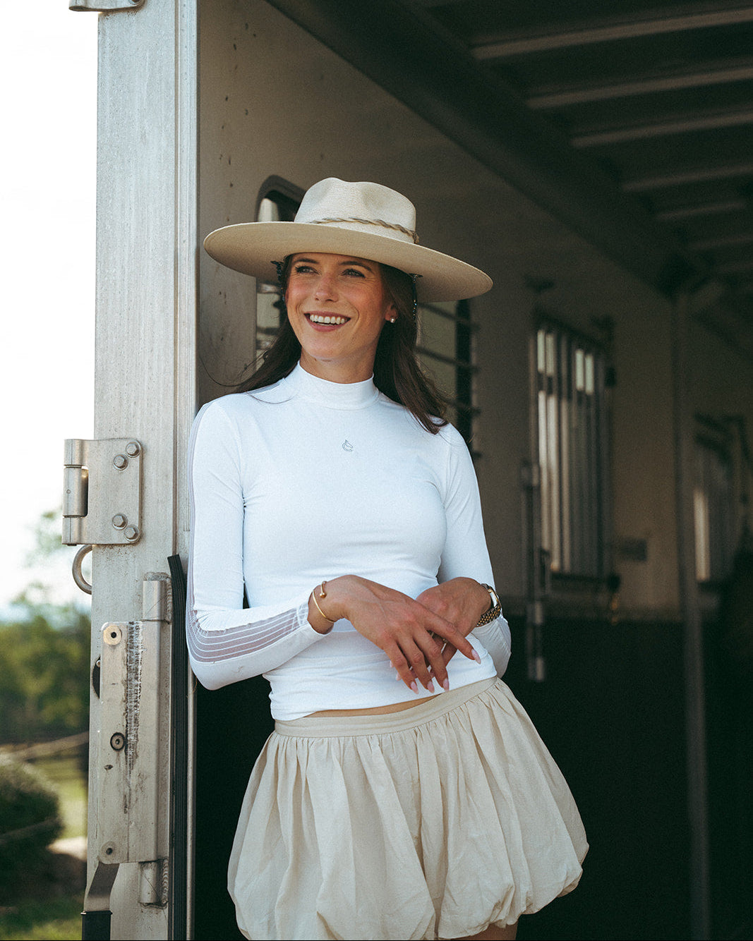 Camille Show Shirt | White