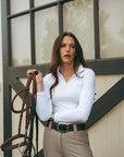 Holly Show Shirt LS | White