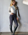 Alice Full Seat Lightweight Breeches | Graphite Gray Riding Breeches C R I N I Ē R E 