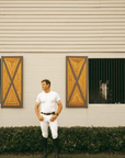 Chadai Men Riding Breeches in Show White Riding Breeches C R I N I Ē R E 