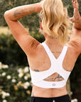 Criniēre Sports Bra | White Equestrian apparel C R I N I Ē R E 