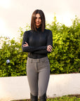 Juliette High Compression Breeches in Perfect Gray - Premium Riding Breeches C R I N I Ē R E 