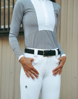 Juliette High Compression Show Breeches | White Riding Breeches C R I N I Ē R E 