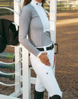 Juliette High Compression Show Breeches | White Riding Breeches C R I N I Ē R E 