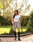 Juliette High Compression Show Breeches | Sandy Beige Riding Breeches C R I N I Ē R E 
