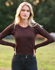 Seamless Essential LS | Mocha Schooling Shirts C R I N I Ē R E 